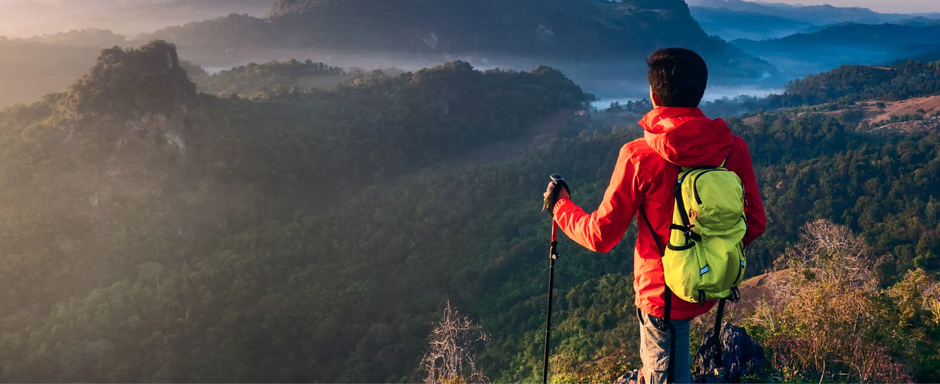 Mountain adventure landscape